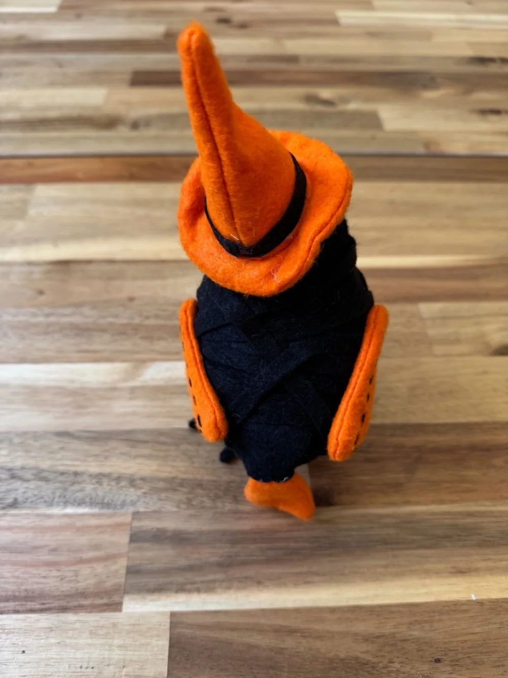 Target Halloween orange witch hat bird - Featherly Friends